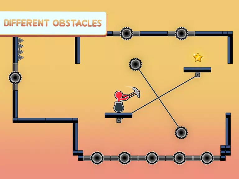 Hammer Climb Stick man Game Screenshot3