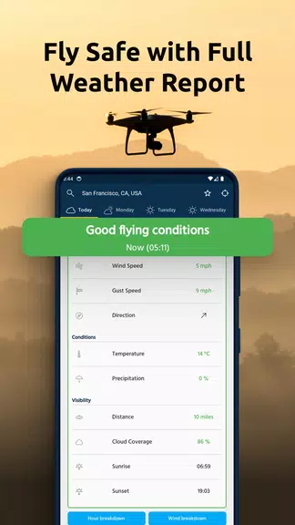 Dronecast - Weather & Fly Map Screenshot2