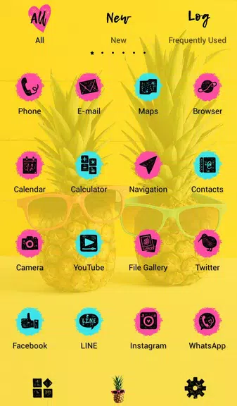 Sunglassed Pineapples Theme Screenshot3