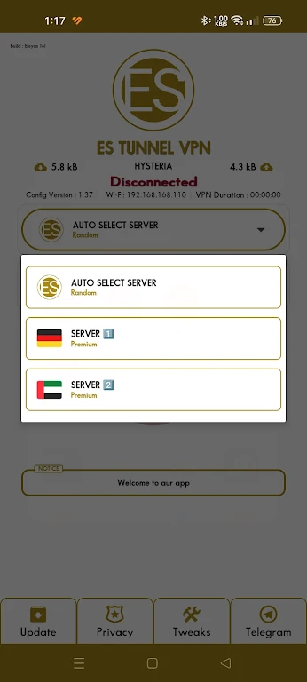 ES TUNNEL VPN Screenshot3