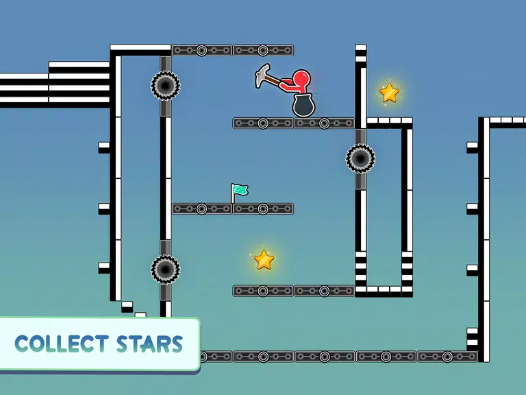 Hammer Climb Stick man Game Screenshot4