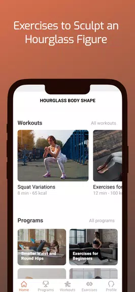 Hourglass Body Shape - Workout Screenshot1