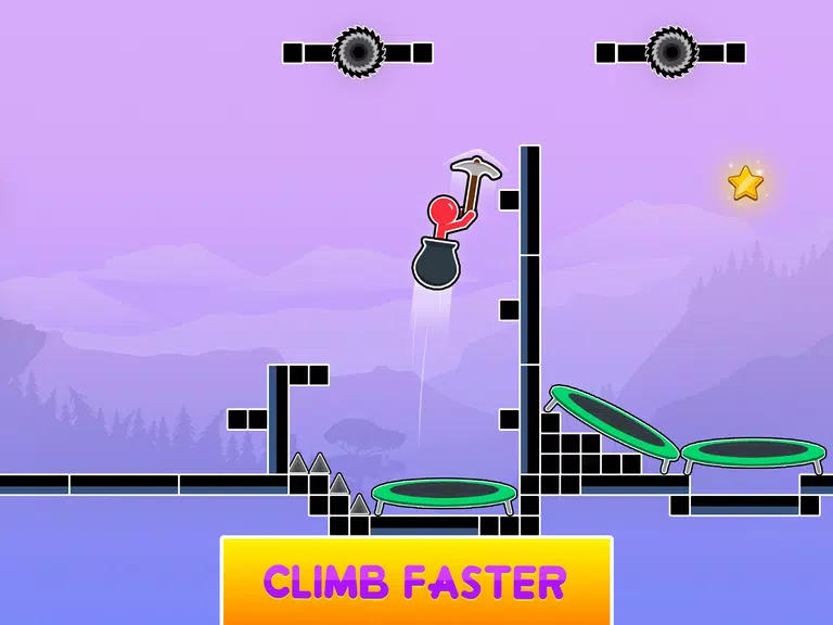 Hammer Climb Stick man Game Screenshot2