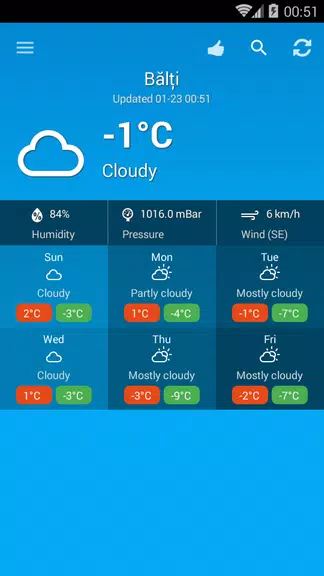 Weather Moldova Screenshot2