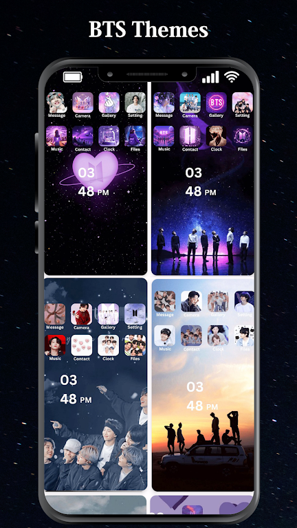 BTS Wallpaper Theme App Icons Screenshot4