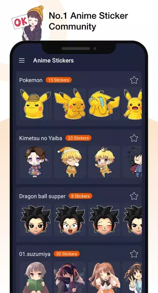 Anime Stickers for Whatsapp Screenshot2