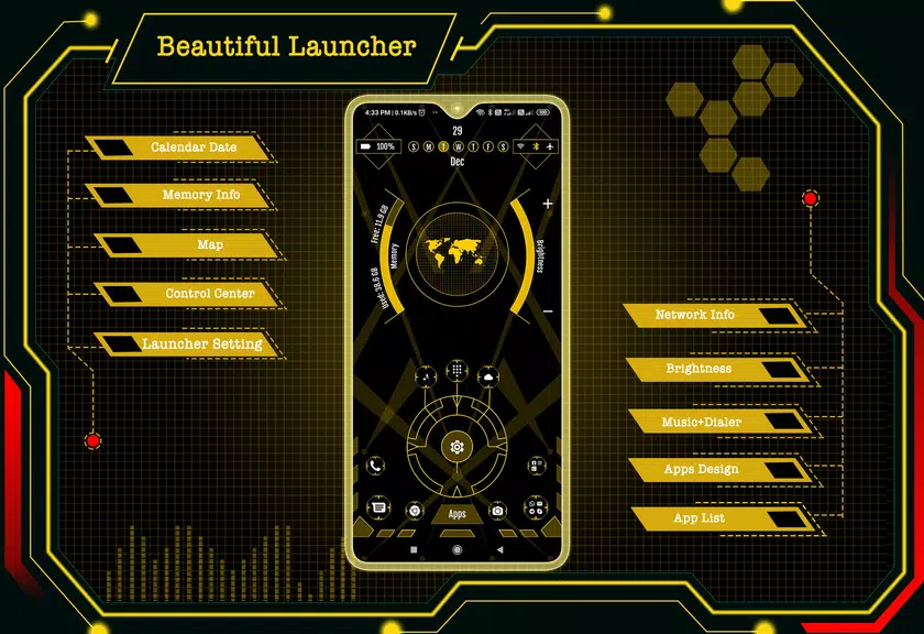 Beautiful Launcher - App lock Screenshot1