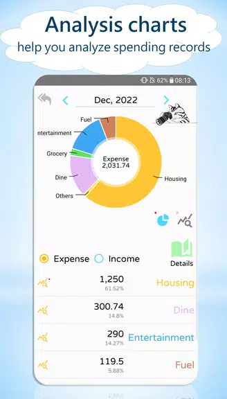 Track Budget&Expense -Cute Cat Screenshot2