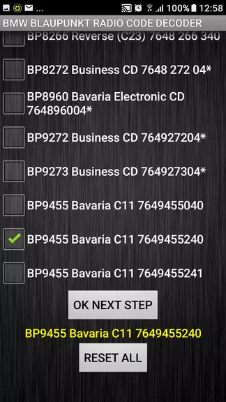 BMW Blaupunkt Radio Code Calcu Screenshot2