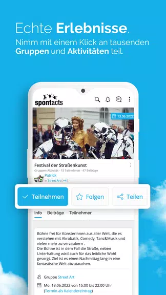 Spontacts Aktivitäten & Events Screenshot2