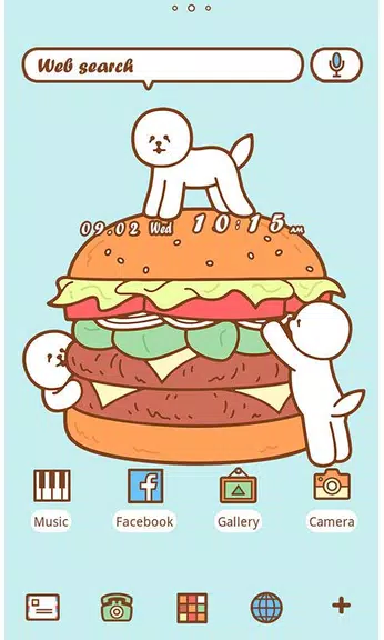 Funny Theme-Hamburger Bichon- Screenshot1