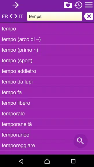 French Italian Dictionary Screenshot4