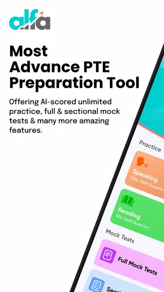 AlfaPTE - PTE Practice App Screenshot1