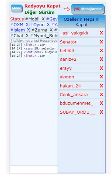 Mirc Sohbet Chat Odaları Screenshot2