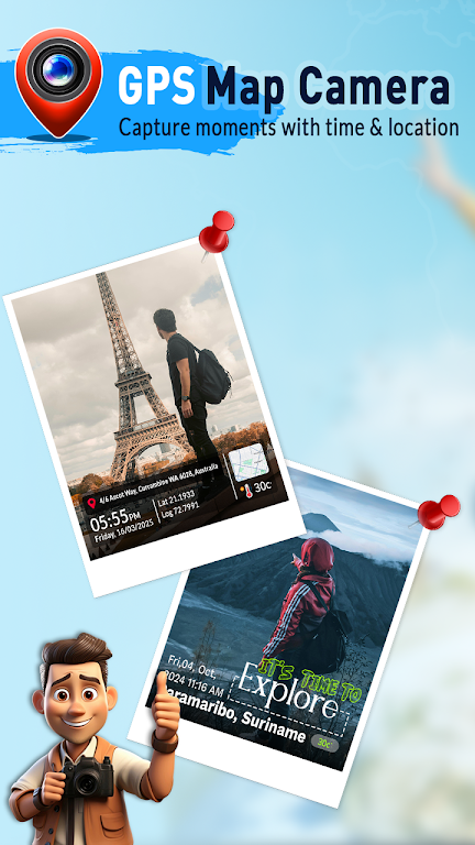 GPS Map Camera: Time Stamp App Screenshot1