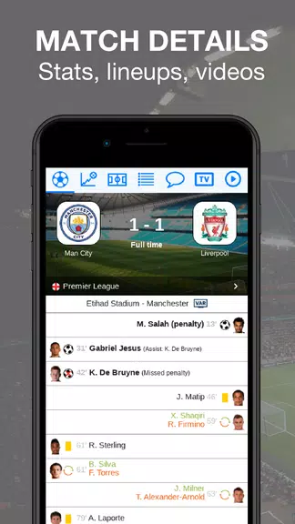 Live Football Score HD Screenshot1