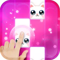 Pink Cat Piano - Magic Girly Piano Tiles Cat APK