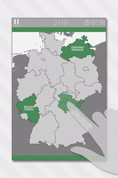 E. Learning Germany Map Puzzle Screenshot1