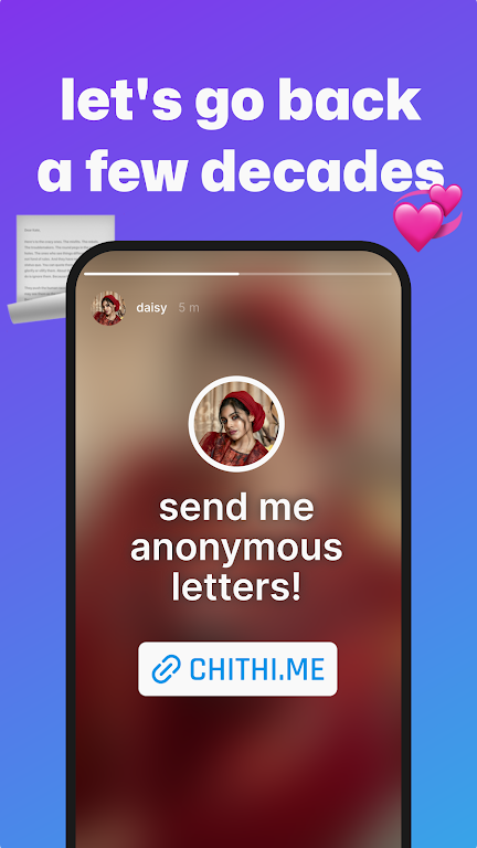 Chithi.me: anonymous letters Screenshot1