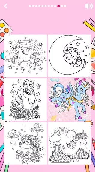 Unicorn Coloring Book Screenshot3