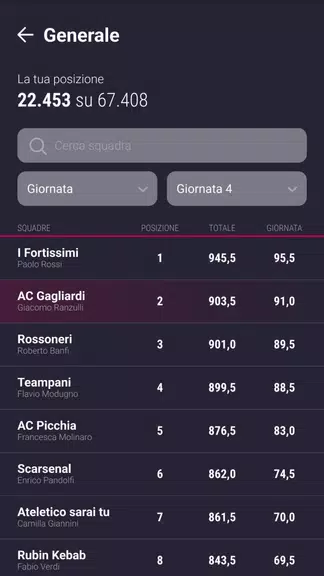 Fantacampionato Gazzetta Screenshot4