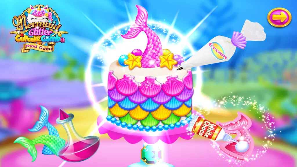 Mermaid Glitter Cupcake Chef Screenshot3