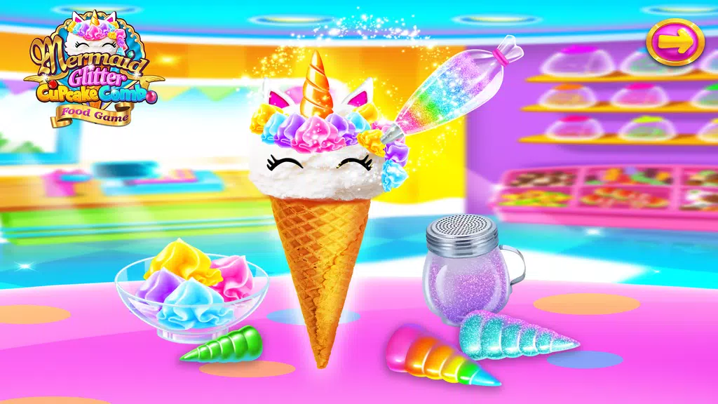 Mermaid Glitter Cupcake Chef Screenshot2