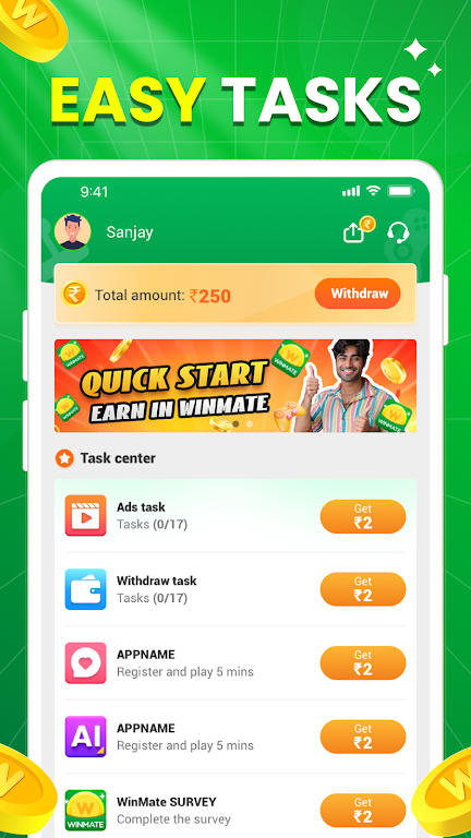 WinMate 2024: Earn Cash Easily Screenshot2