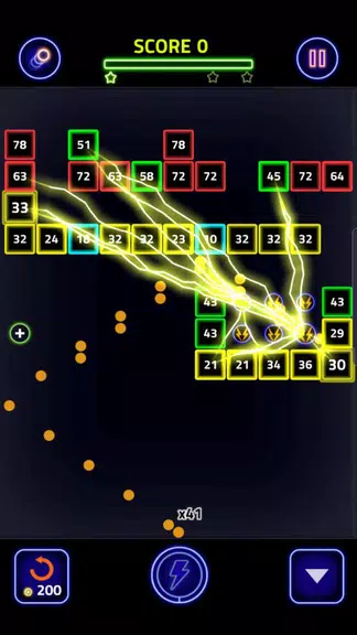 Brick Breaker Glow Screenshot3