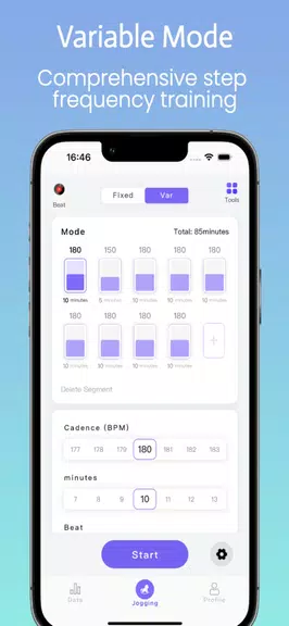 Jogging Cadence Trainer 180BPM Screenshot3