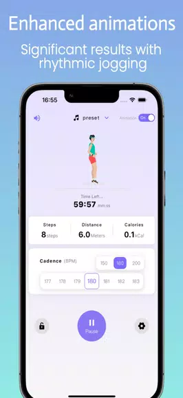 Jogging Cadence Trainer 180BPM Screenshot4