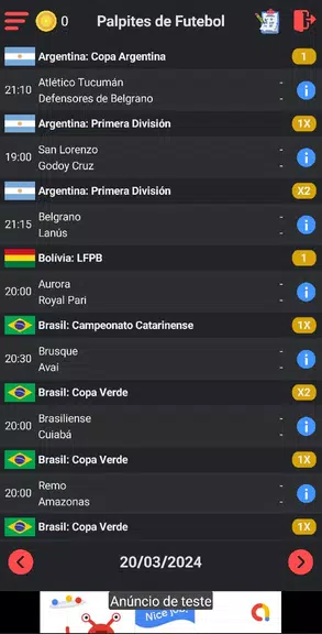 Palpites de Futebol Screenshot1