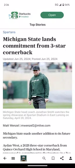 MLive.com: MSU Football News Screenshot2