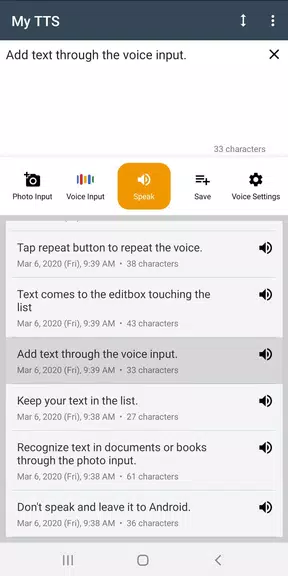 My TTS: Text-to-Speech Screenshot4