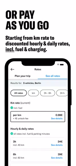 MILES Carsharing & Vans Screenshot4