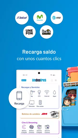 UnDosTres - Recargas y Pagos Screenshot1