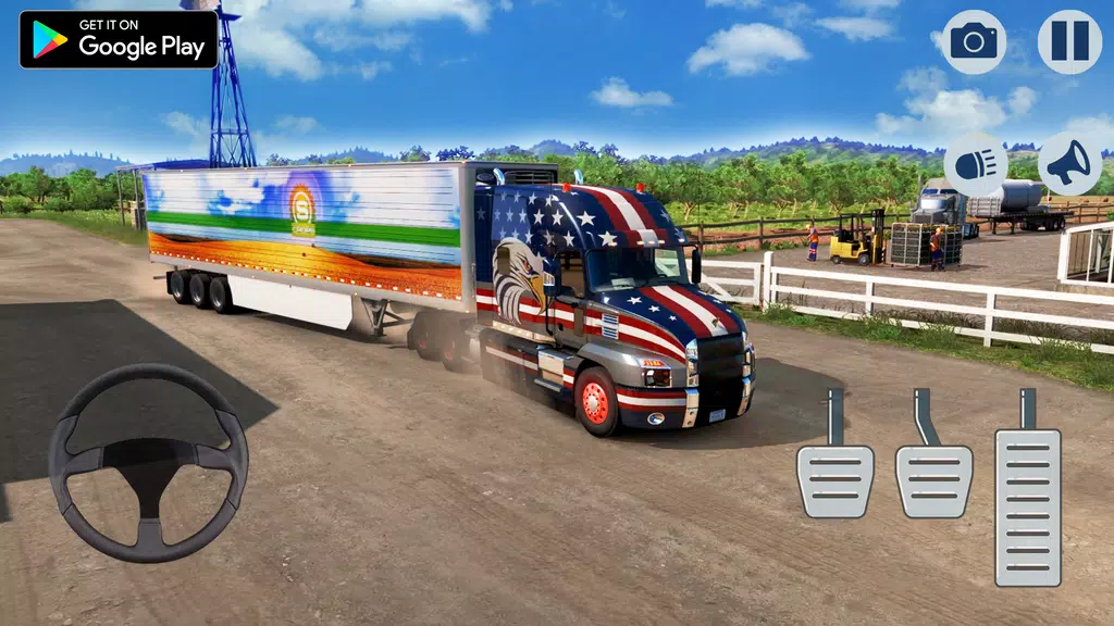 American Truck Cargo Truck 3D Screenshot4