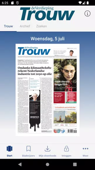 Trouw digitale krant Screenshot1