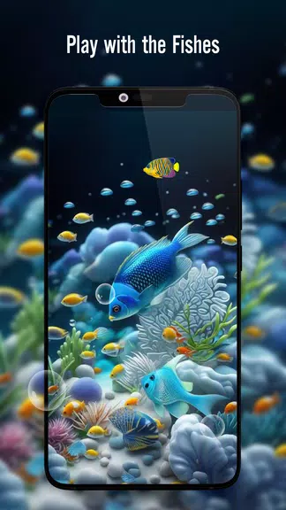 Fish On Screen 3D Wallpaper Screenshot2