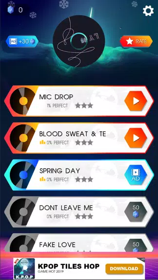 BTS Magic Pad - KPOP Tap Dancing Pad Rhythm Games! Screenshot1