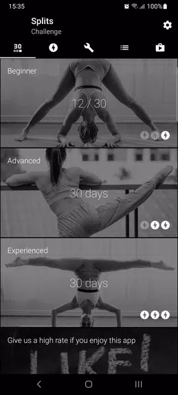 Splits. Stretching in 30 days Screenshot1