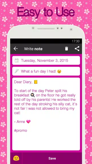 Diary with lock Screenshot3