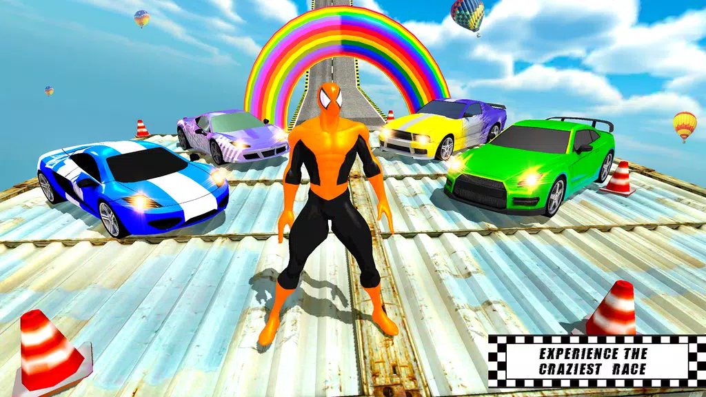 Crazy Superhero Stunt Car Game Screenshot4