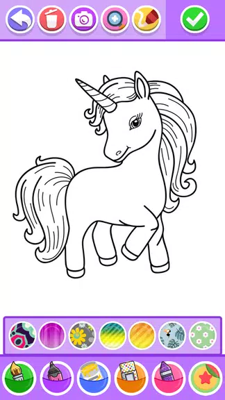 Unicorn Coloring Pages Screenshot3