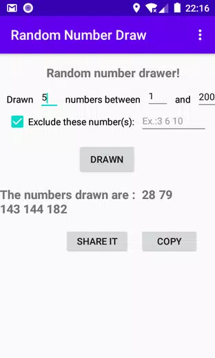 Random Number Draw Screenshot2