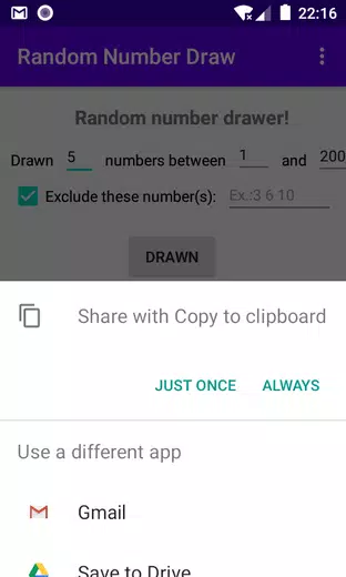 Random Number Draw Screenshot1