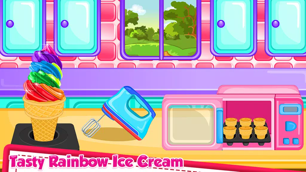 Rainbow Ice Cream Cooking Screenshot3