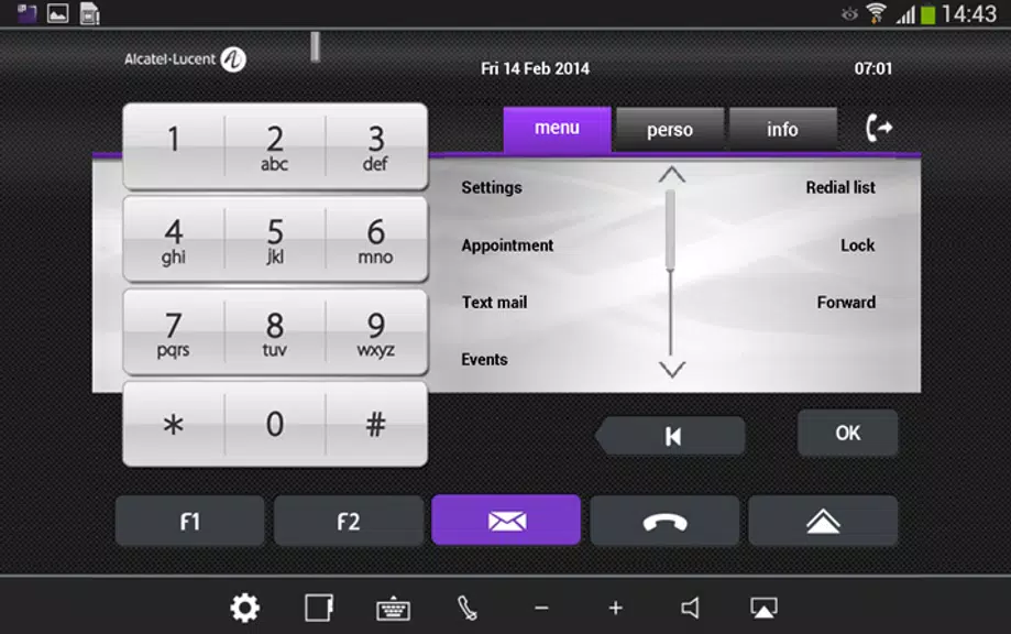 ALE IP Desktop Softphone Screenshot2