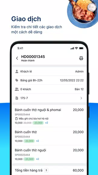 KiotViet Quản lý Nhà hàng Screenshot3