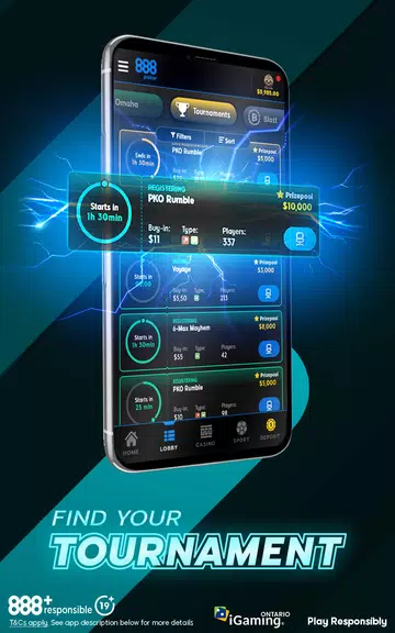 888 poker Ontario Cash Games Screenshot3
